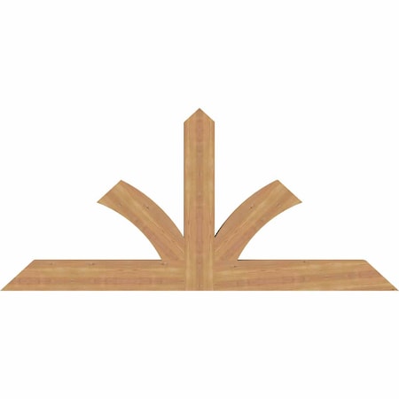 Ekena Millwork Richland Timber Gable Bracket, Western Red Cedar, 72"W x 33"H x 3 1/2"D x 5 1/2"F, 11/12 Pitch GBW072X33X0406RIC00SWR